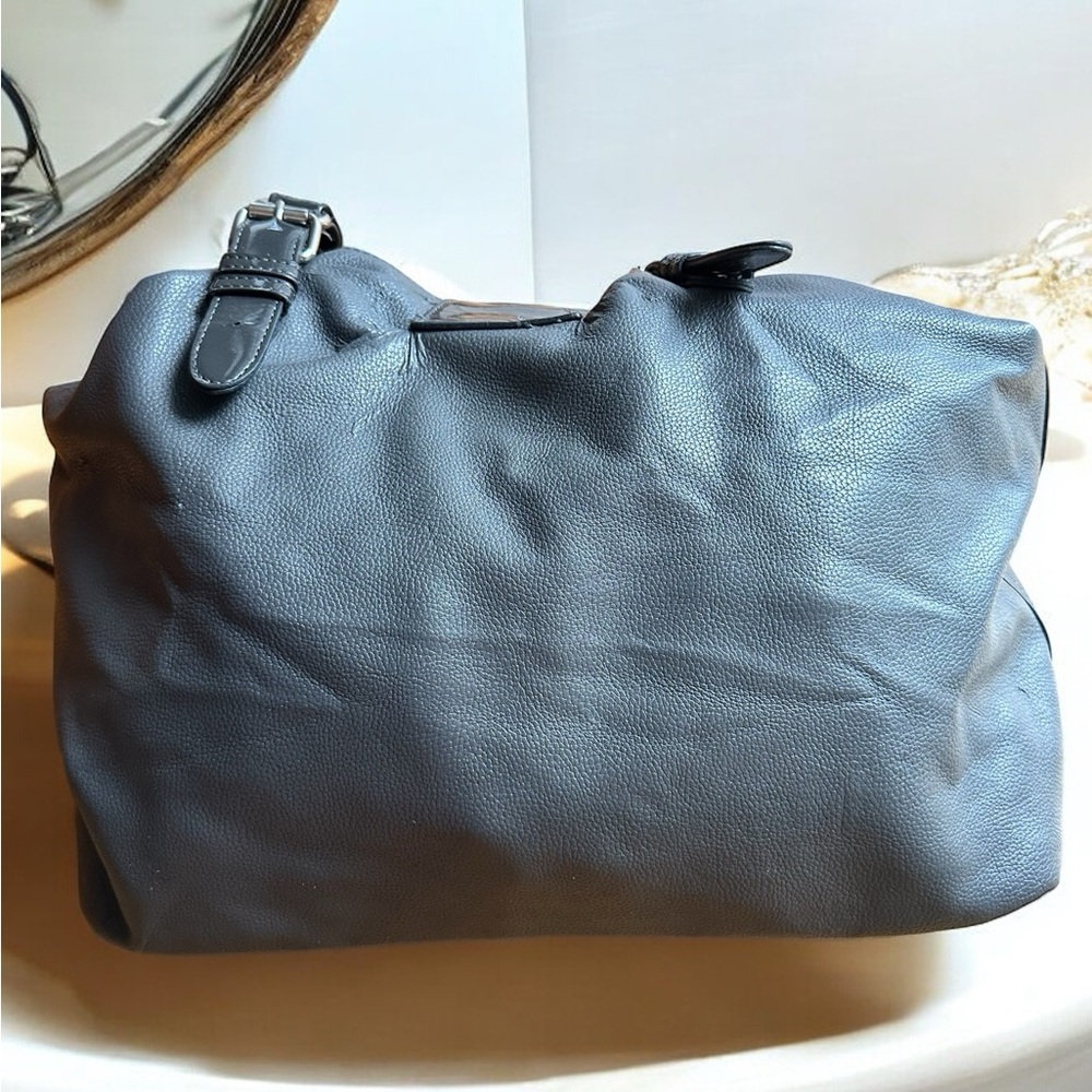 Large gray Charming Charlie shoulder bag with removable pouch - Picture 5 of 10